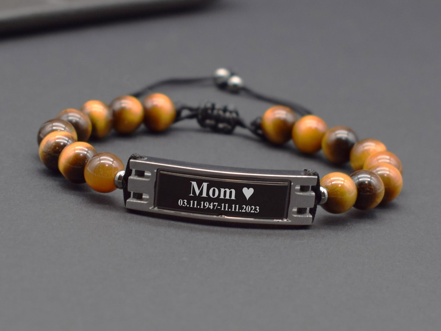 Men's urn bracelet Gift for loss of dad Memorial jewelry Cremation ashes bracelet