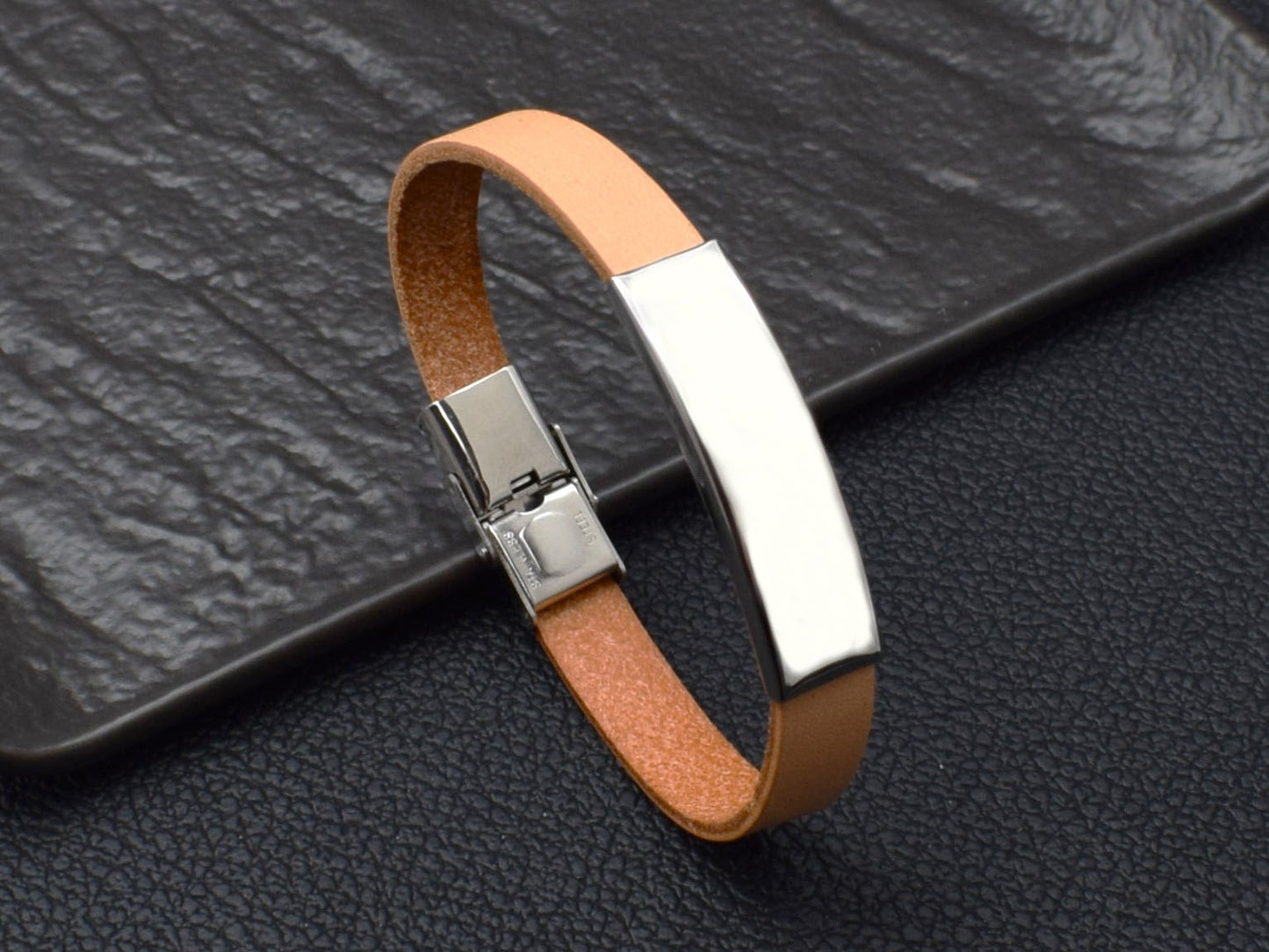 Leather coordinates bracelet distance gifts for boyfriend for him