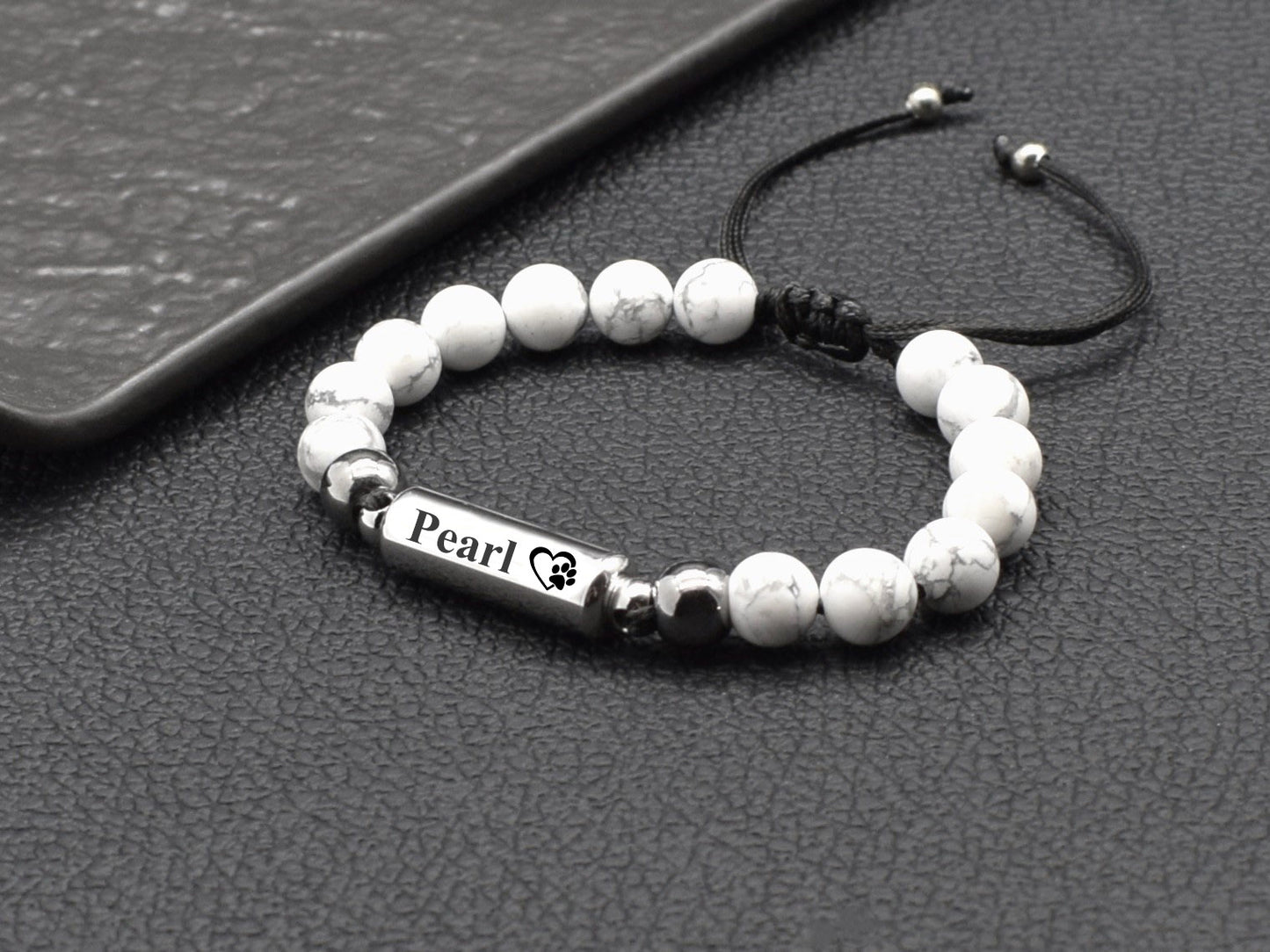 Pet memorial jewelry Ashes bracelet Pets remembrance Loss of dog cat