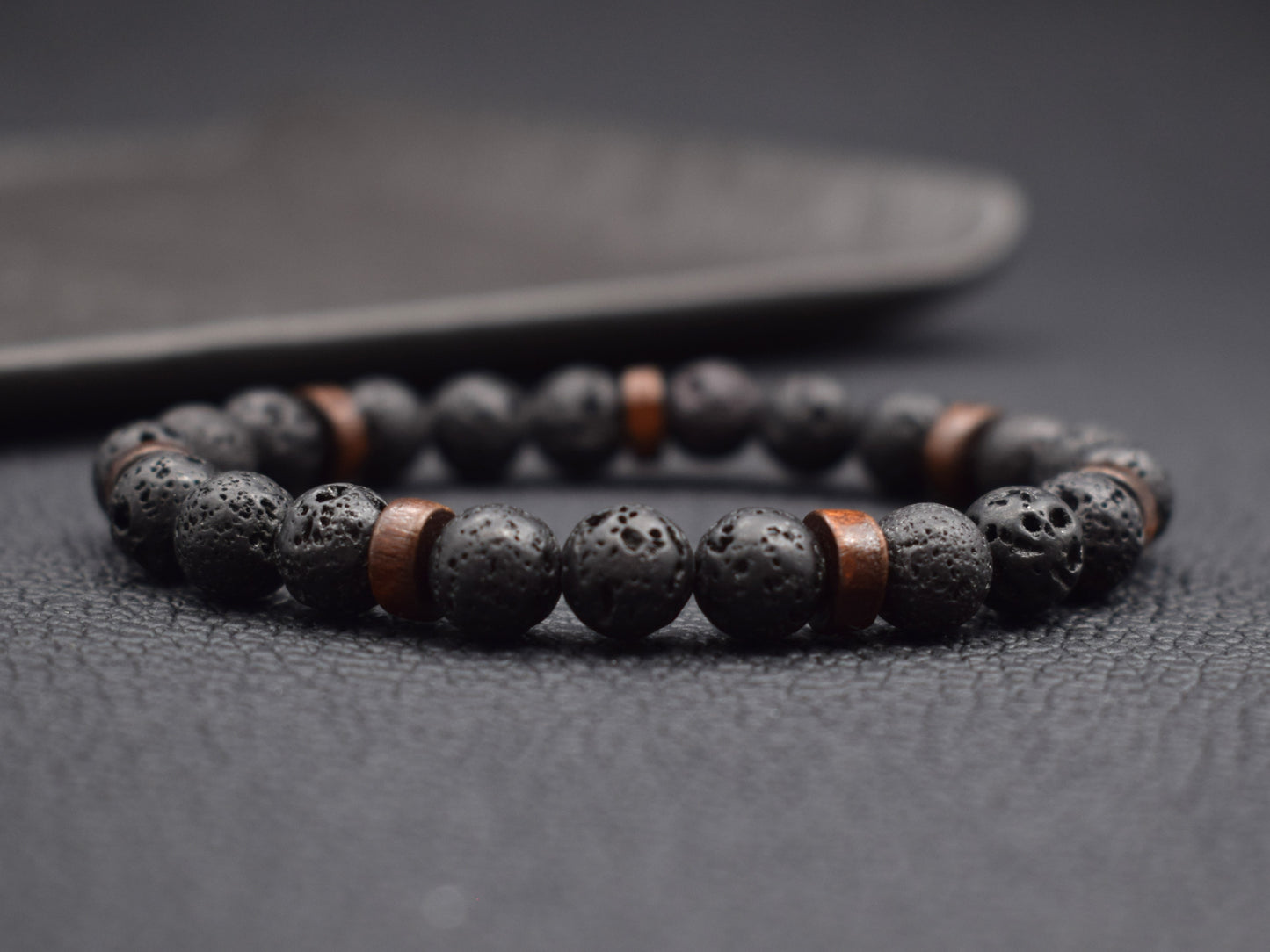 lava bead bracelet