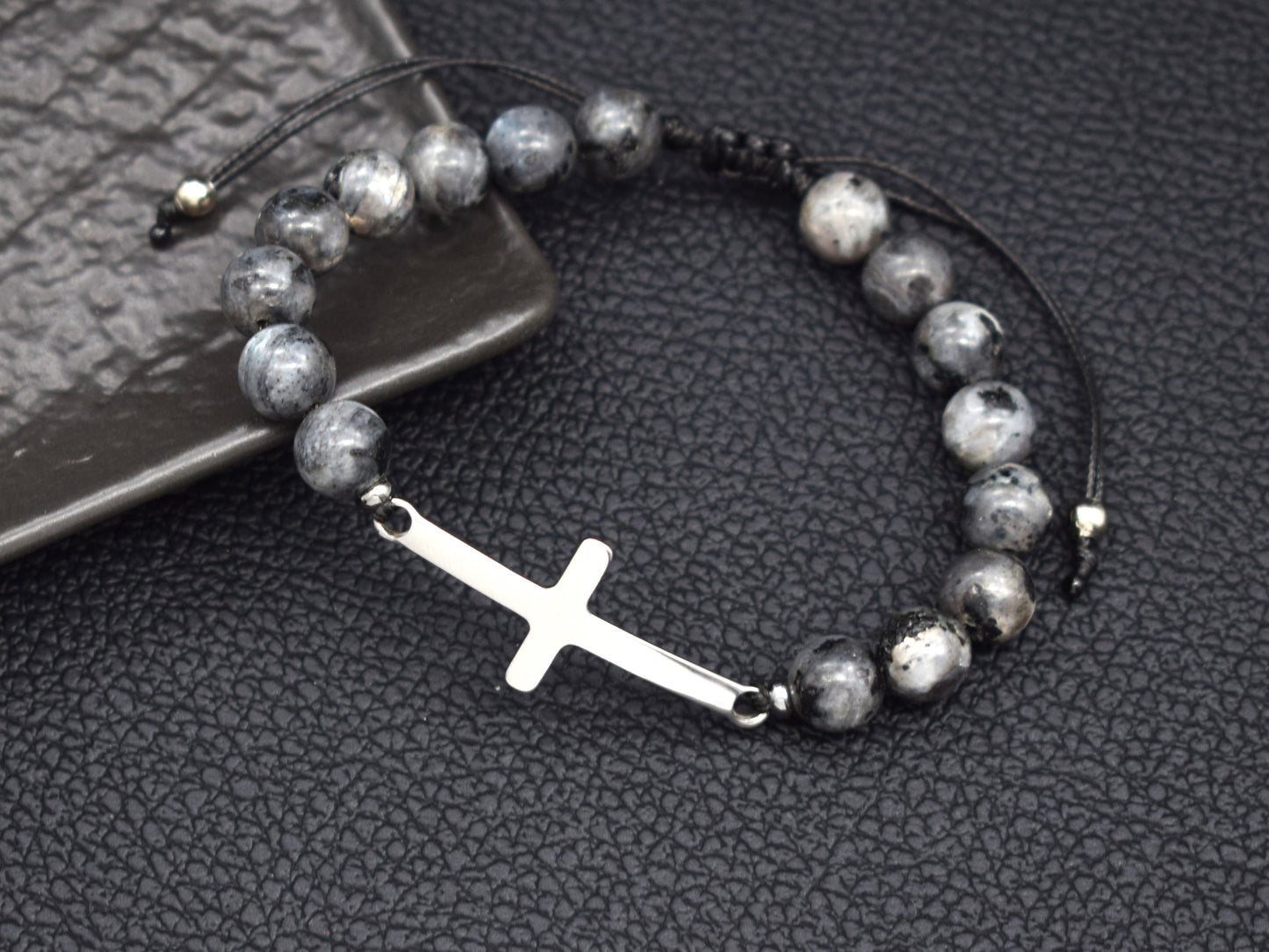 Cross bracelet with name boyfriend gift anniversary birthday