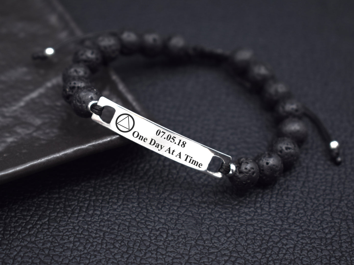 Sobriety bracelets AA anniversary gifts recovery bracelets for men him