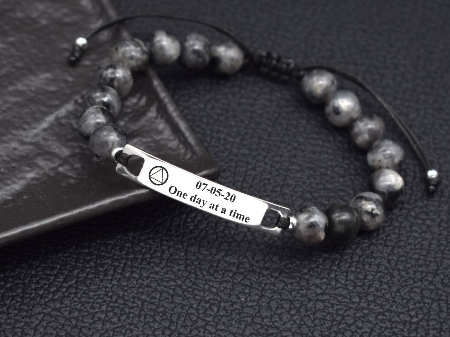 Sobriety gifts for men sober anniversary one year recovery bracelets