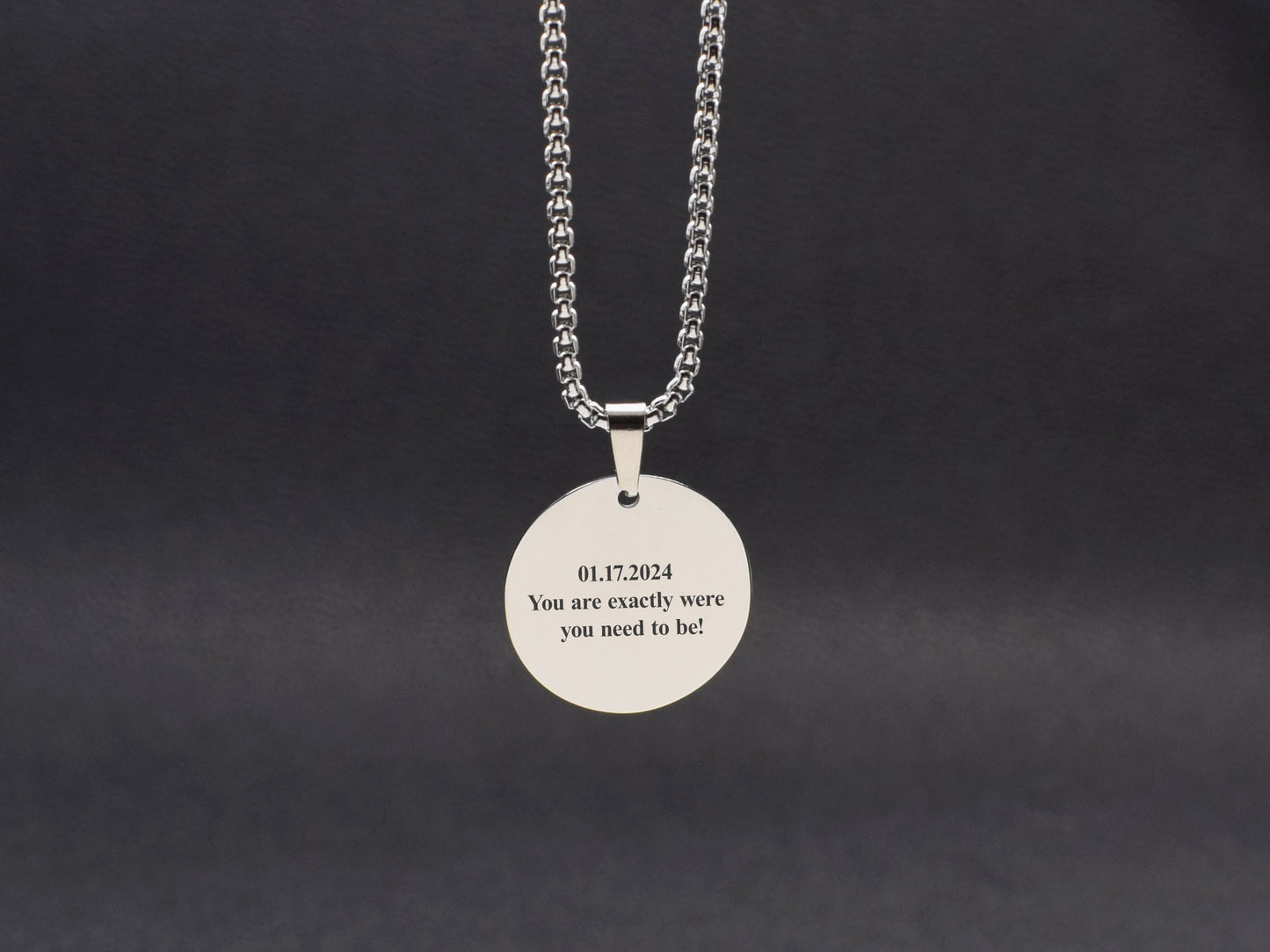 Sobriety gift AA/NA program jewelry Sober necklace God, grant me the serenity