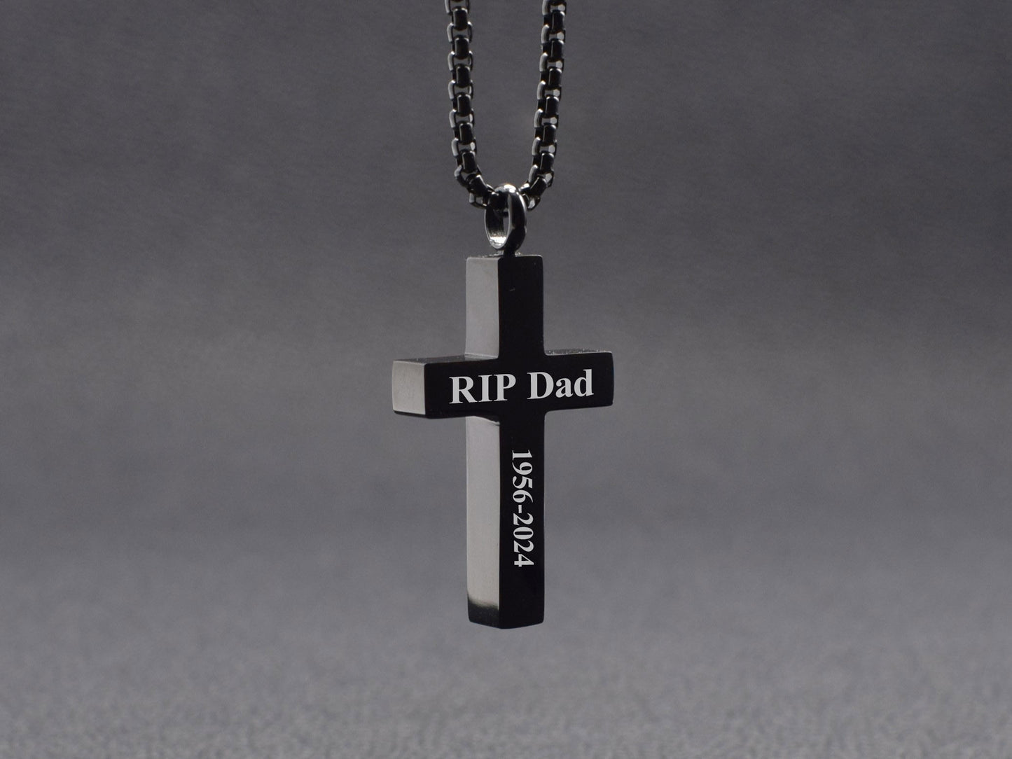 Memorial necklace for ashes Urn necklaces for men Cremation ash jewellery