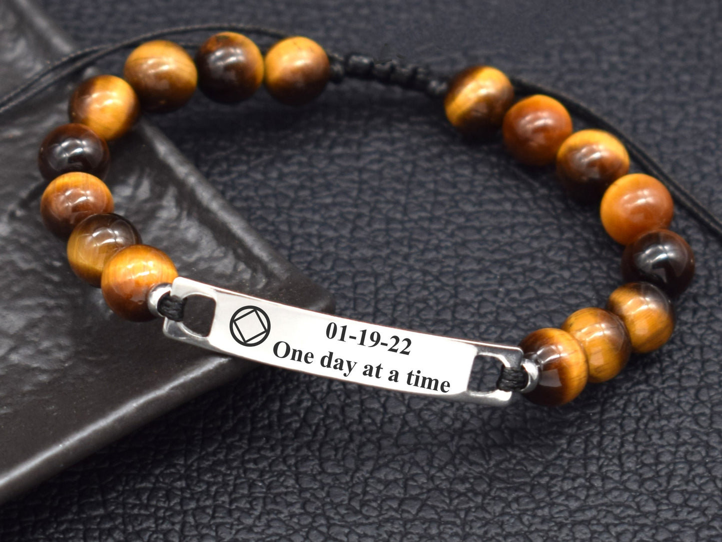 n a jewelry with tigers eye beads