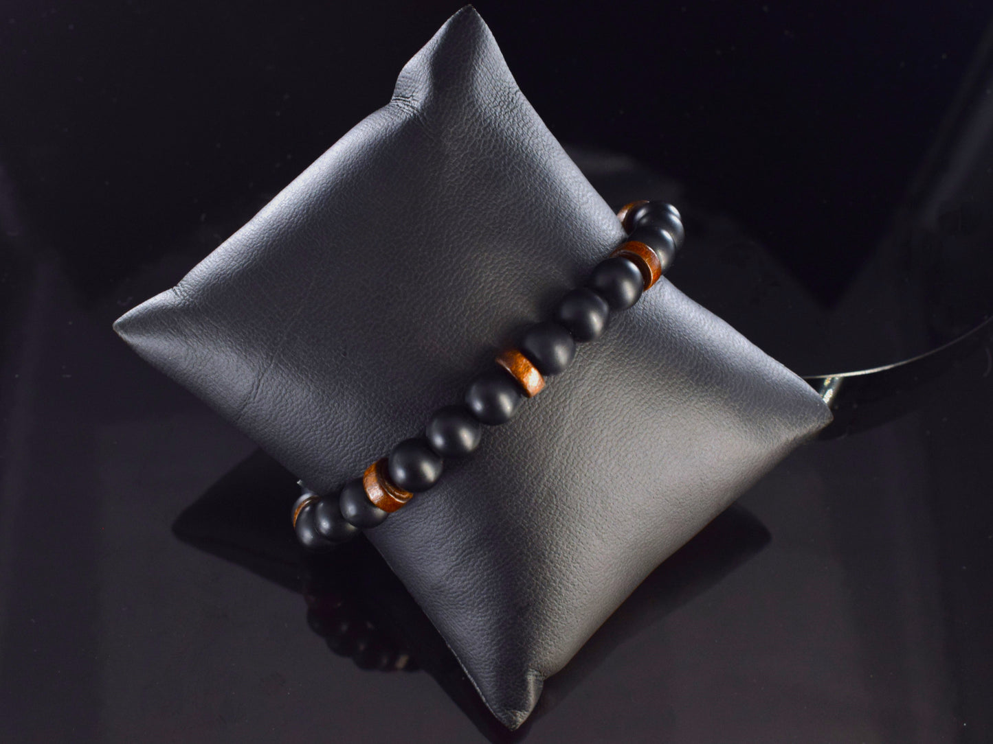 black onyx mens bracelet