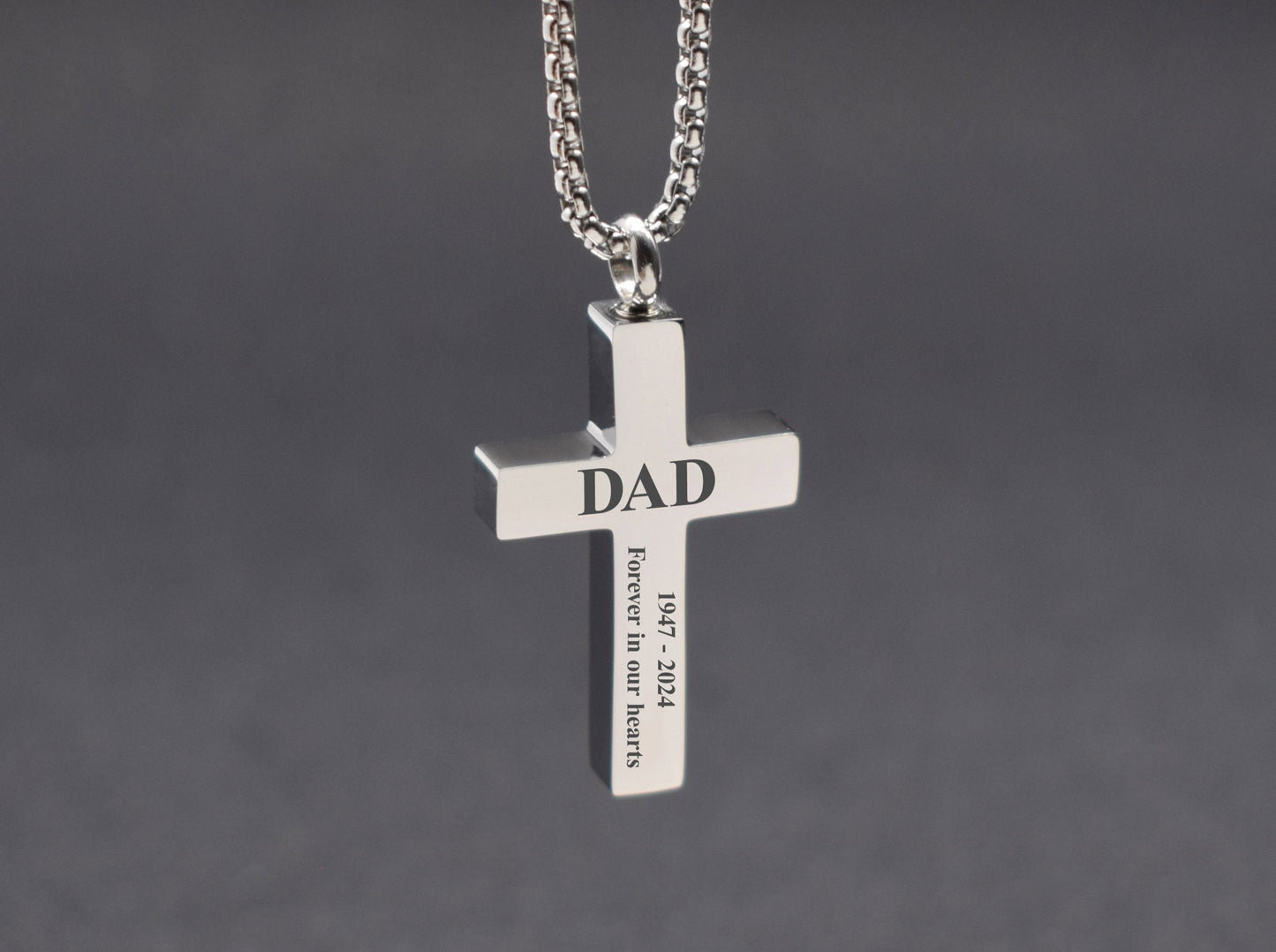 Urn ashes necklace Memorial jewelry Loss of dad gift Bereavement gifts