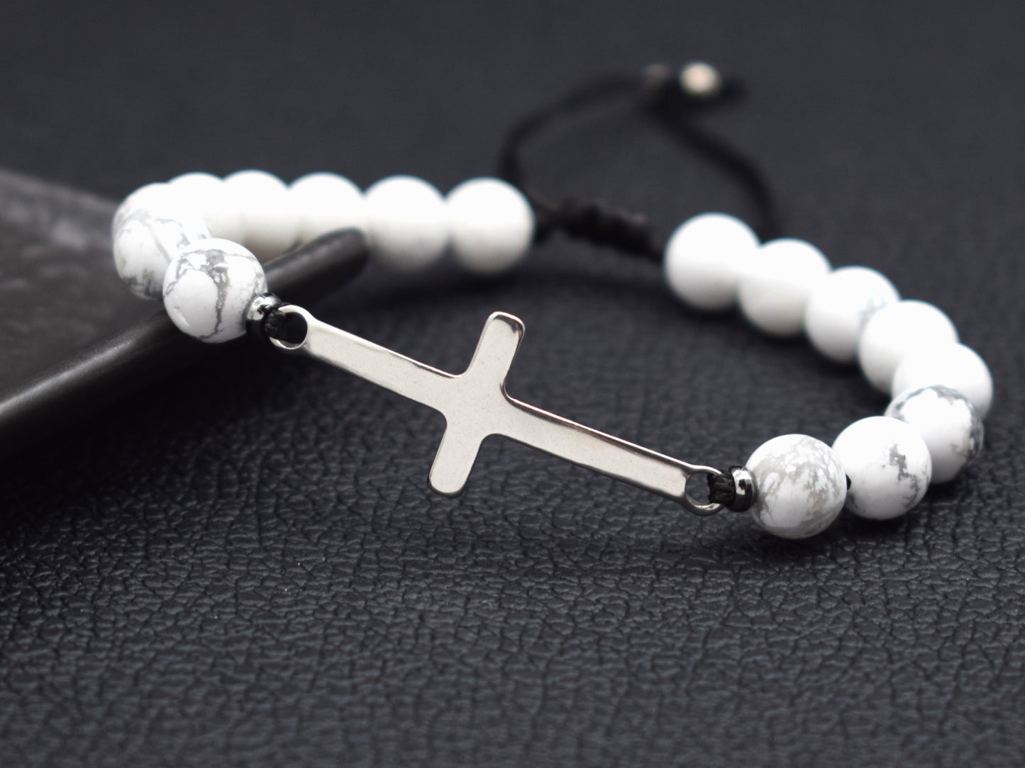 Cross bracelet with name boyfriend gift anniversary birthday