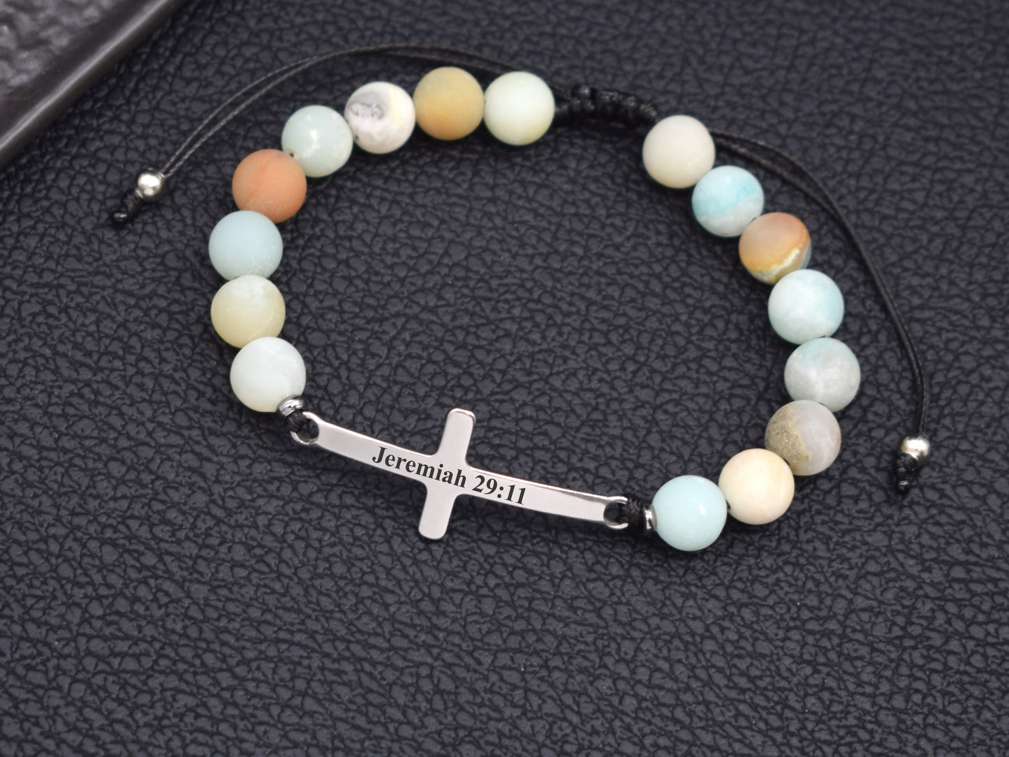 cross bracelet for women with bible verse Jeremiah 29:11