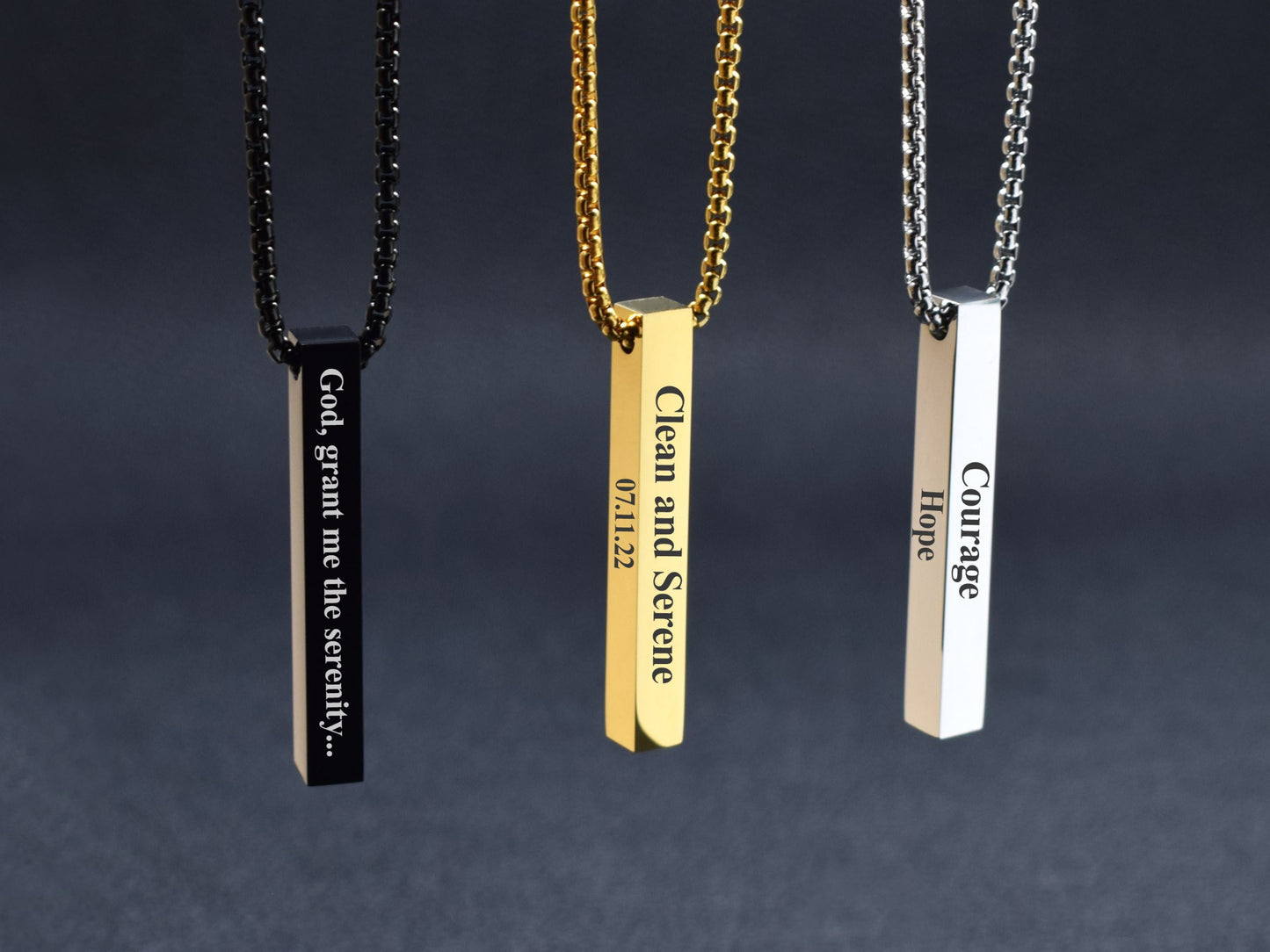 Recovery gift for addict Sobriety gift for NA member NA necklaces