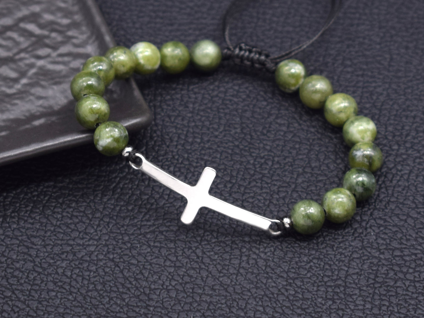 Cross bracelet with name boyfriend gift anniversary birthday