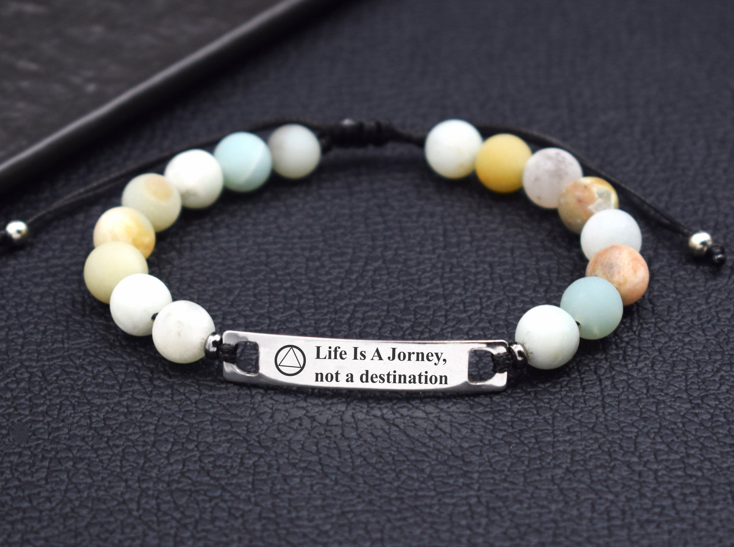 AA bracelet women - life is a jorney, not a destination