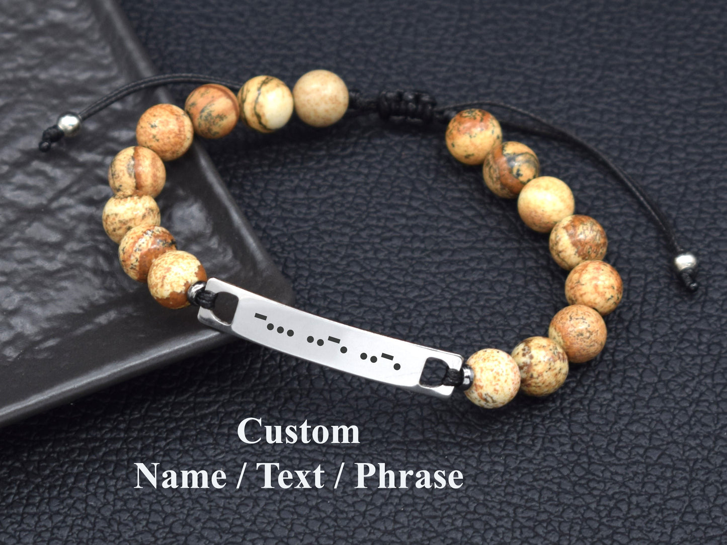 Custom Morse code bracelet best friend birthday unique gift secret message