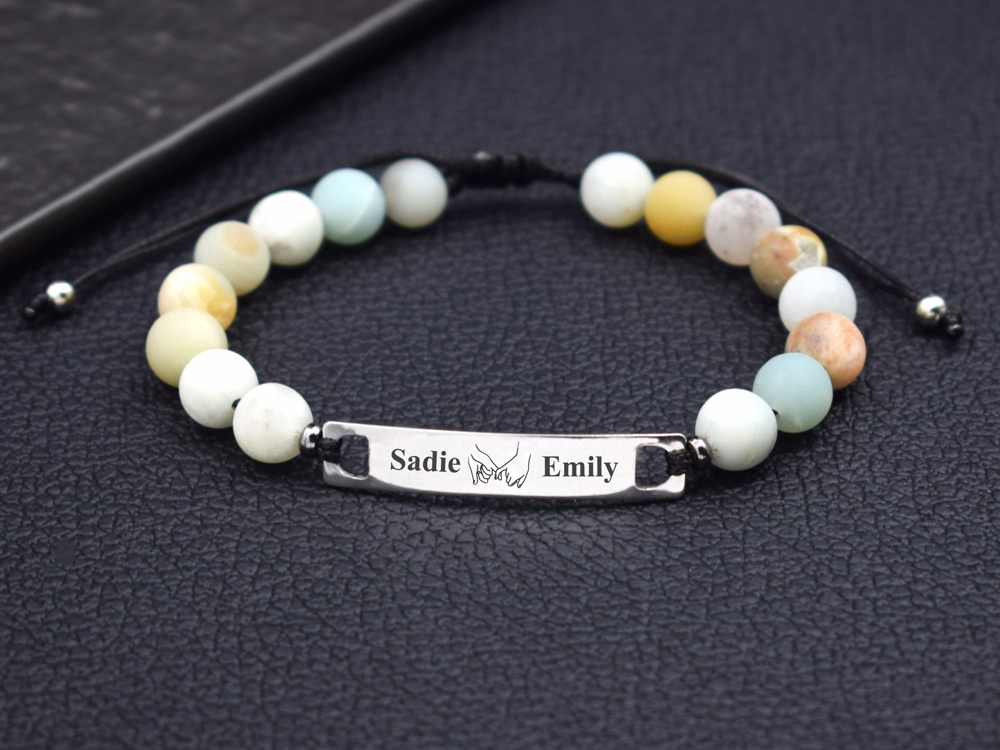 Mother daughter bracelet Mothers Day gift mom name bracelet for women