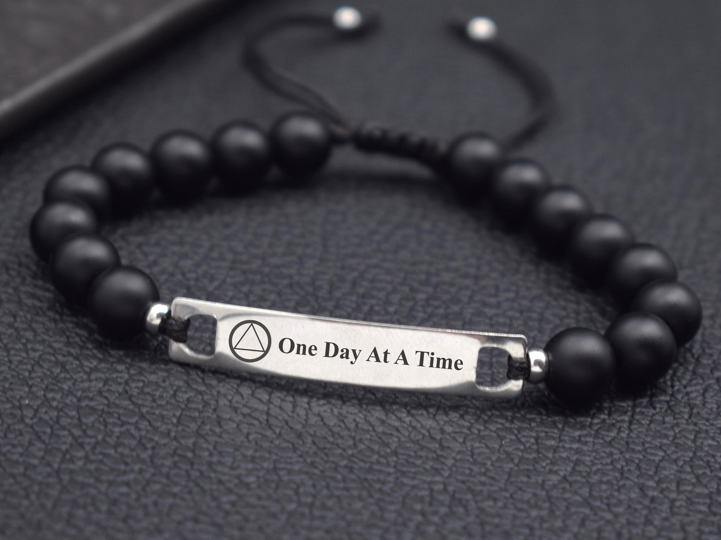 Sobriety bracelets AA anniversary gifts recovery bracelets for men him