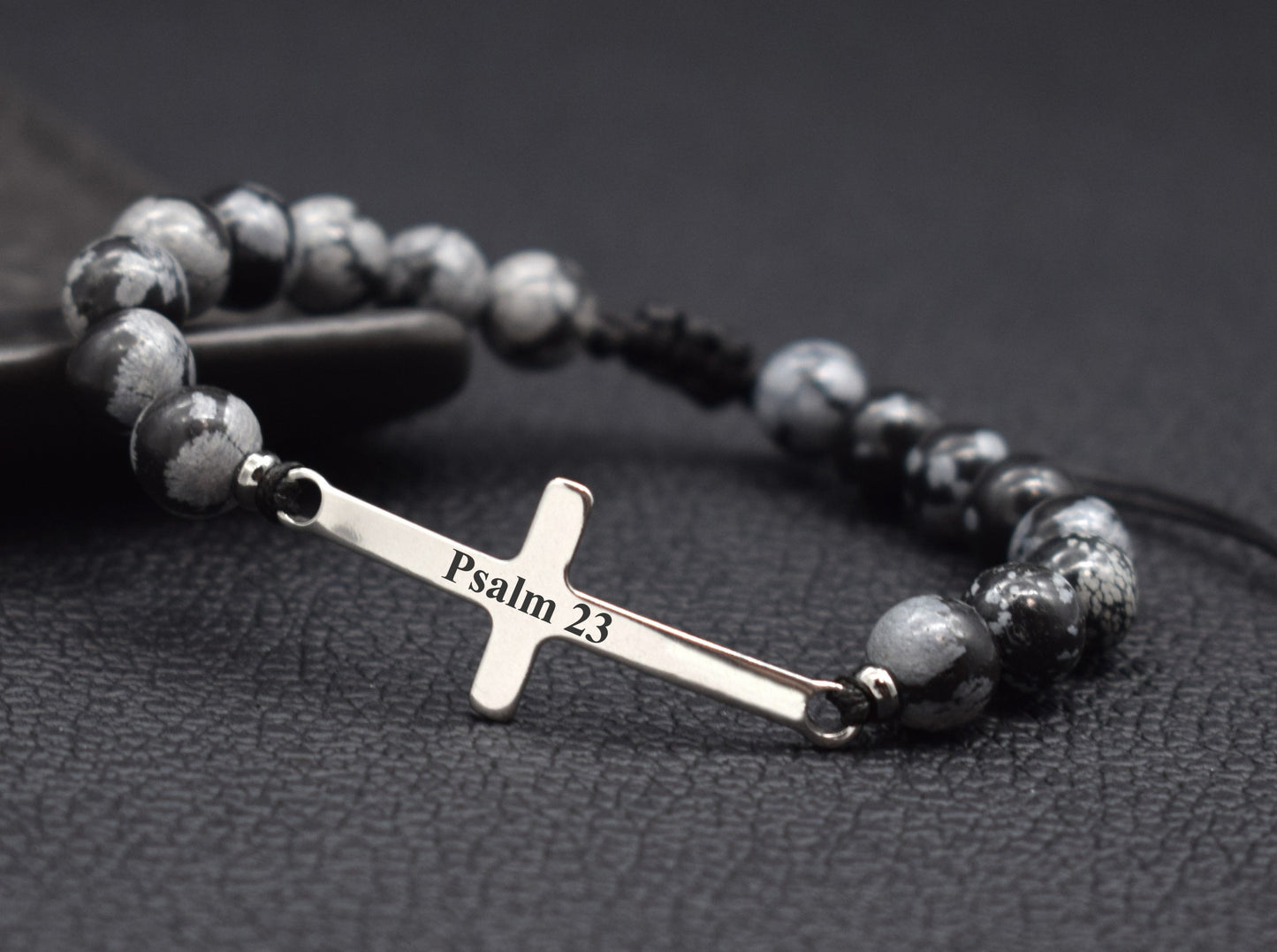 Custom cross bracelet name boyfriend gift birthday anniversary