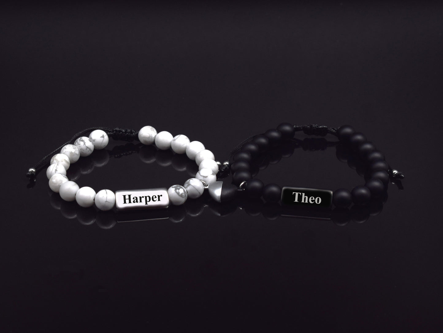 personolized name couple bracelets