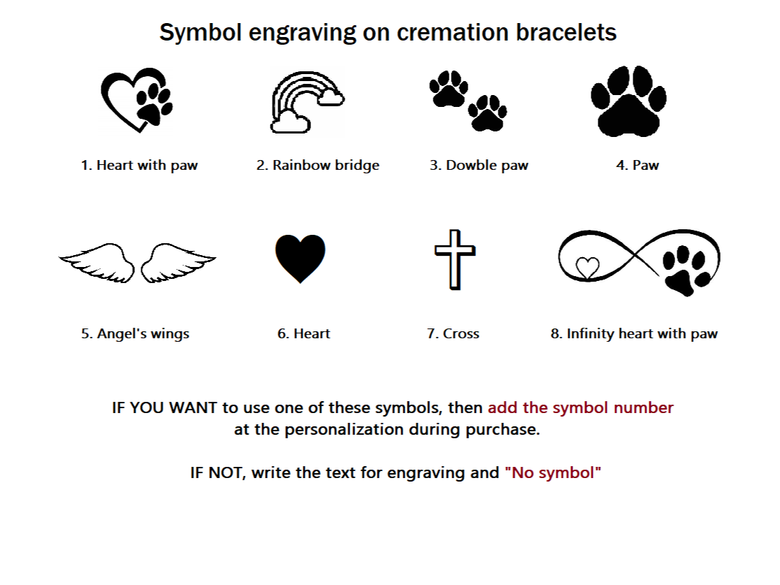 Cremation bracelet Pet memorial gift ashes into keepsakes Loss of dogs